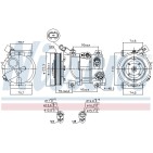 Compresseur De Clim Pour Kia RIO III 977011W100 977011W110