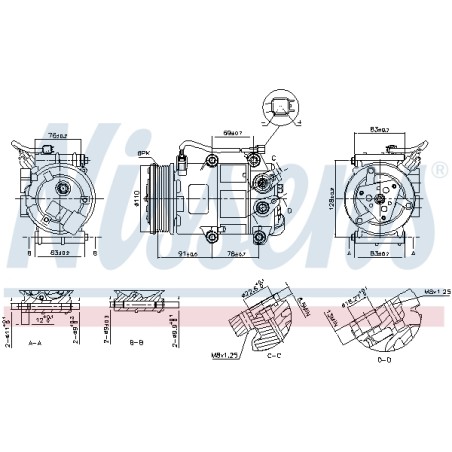 Compresseur De Clim Pour Ford B-Max Ecosport Fiesta VI Focus III AV1119D629BB