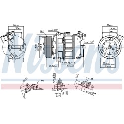 Compresseur De Clim Pour Renault Opel Nissan Vauxhall 7711368772 1854459 4422136
