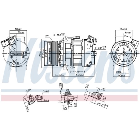 Compresseur De Clim Pour Renault Opel Nissan Vauxhall 7711368772 1854459 4422136