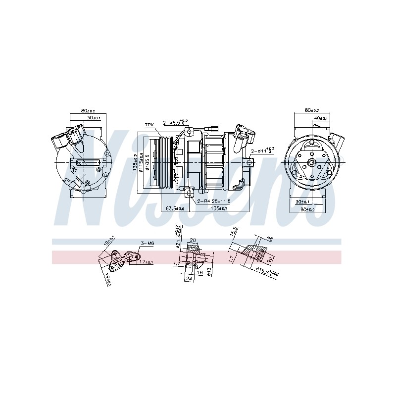 Compresseur De Clim Pour Renault Opel Nissan Vauxhall 7711368772 1854459 4422136