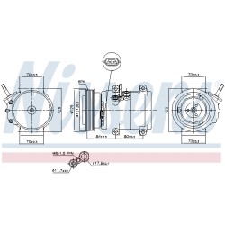 Compresseur De Clim Pour Opel Chevrolet Vauxhall Antara 20910245 4803454 4813543
