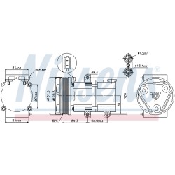 Compresseur De Clim Pour Ford Cougar Mondeo I II III Transit Jaguar X-Type
