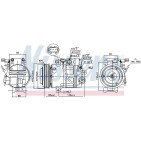 Compresseur De Clim Pour Hyundai Grand Santa Fé III III/SUV 977012W000