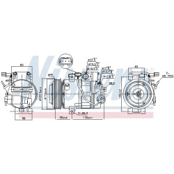 Compresseur De Clim Pour Hyundai Grand Santa Fé III III/SUV 977012W000