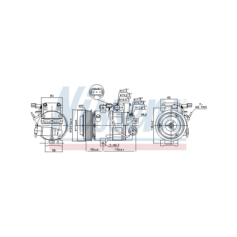 Compresseur De Clim Pour Hyundai Grand Santa Fé III III/SUV 977012W000