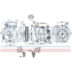 Compresseur De Clim Pour Hyundai Accent IV Kia RIO III 977011R300