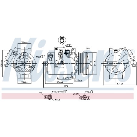 Compresseur De Clim Pour Suzuki Grand Vitara II 9520067JA0 9520167JA0