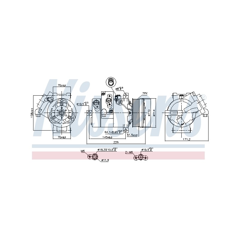 Compresseur De Clim Pour Suzuki Grand Vitara II 9520067JA0 9520167JA0