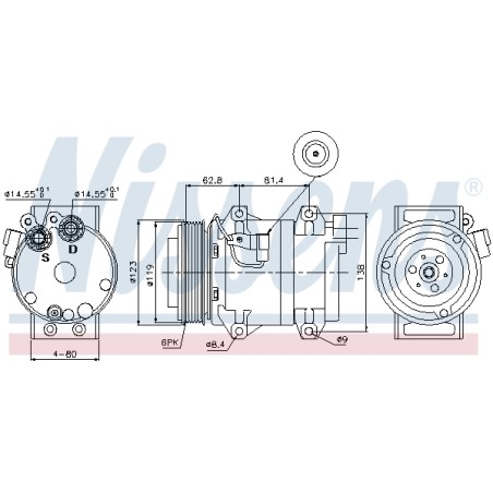 Compresseur De Clim Pour Volvo S60 I S80 V70 II XC70 Cross Country XC90 36000328