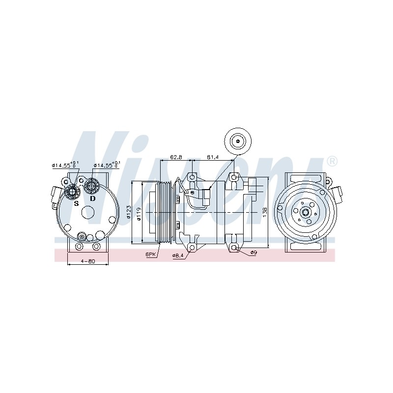 Compresseur De Clim Pour Volvo S60 I S80 V70 II XC70 Cross Country XC90 36000328