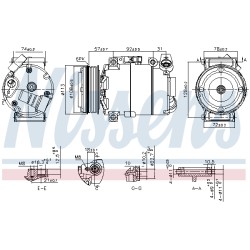 Compresseur De Clim Pour Ford C-Max II Focus III Grand Kuga 2032811 FV4119D629DA
