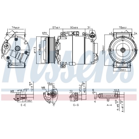 Compresseur De Clim Pour Ford C-Max II Focus III Grand Kuga 2032811 FV4119D629DA