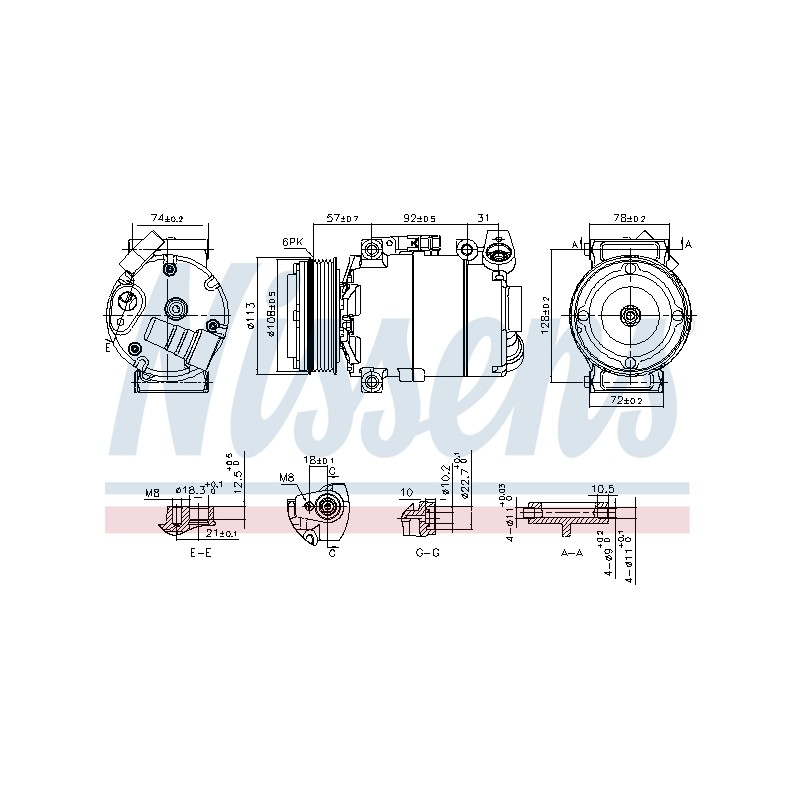Compresseur De Clim Pour Ford C-Max II Focus III Grand Kuga 2032811 FV4119D629DA
