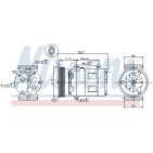Compresseur De Clim Pour Renault Grand Scénic II Megane I Scenic Nissan