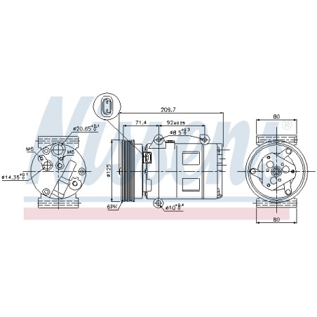 Compresseur De Clim Pour Renault Grand Scénic II Megane I Scenic Nissan