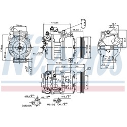 Compresseur De Clim Pour Audi A4 8E0260805T