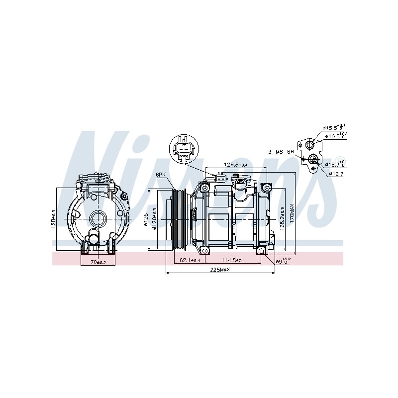 Compresseur De Clim Pour Chrysler Grand Voyager IV 05005420AF 05005420AFA