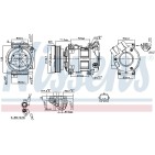 Compresseur De Clim Pour Nissan Qashqai +2 I Van 2763000Q3J 926009865R