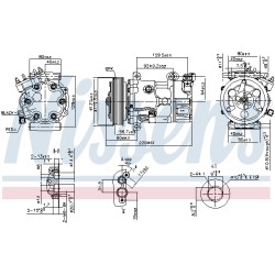 Compresseur De Clim Pour Peugeot Citroën DS 9684960280 6453QJ 1607424980 6453QK