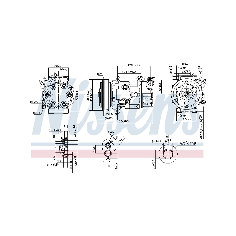 Compresseur De Clim Pour Peugeot Citroën DS 9684960280 6453QJ 1607424980 6453QK