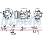 Compresseur De Clim Pour Peugeot 307 308 508 I 3008 5008 Partner Citroën