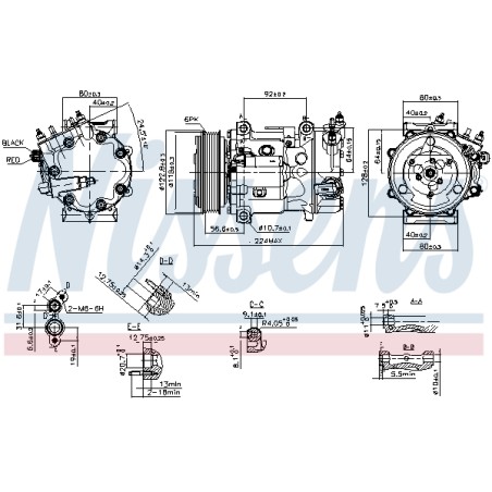 Compresseur De Clim Pour Peugeot 307 308 508 I 3008 5008 Partner Citroën