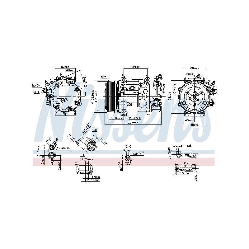 Compresseur De Clim Pour Peugeot 307 308 508 I 3008 5008 Partner Citroën