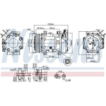 Compresseur De Clim Pour Peugeot Fiat Alfa Romeo Toyota 648725 71789360 648726