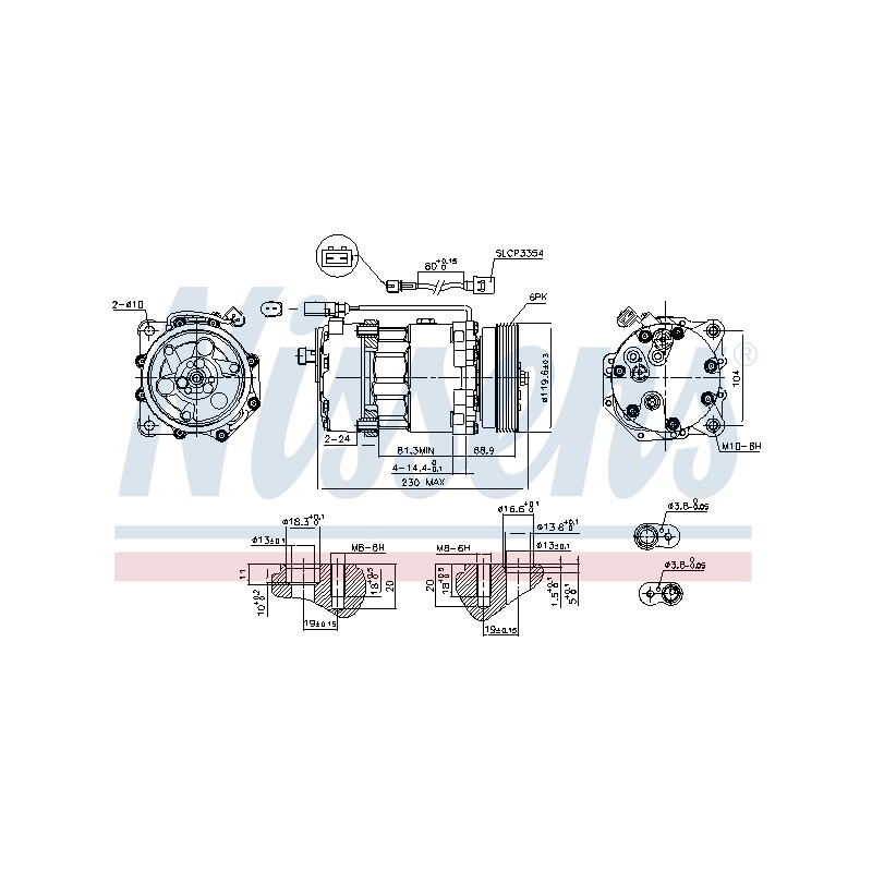 Compresseur De Clim Pour VW Audi Seat Ford 1J0.820.803K 1J0820803 1J0820803A