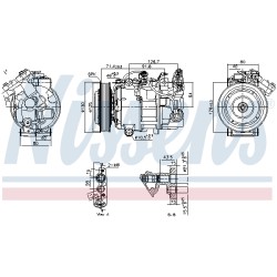 Compresseur De Clim Pour Renault Grand Scénic III Kadjar Megane CC Talisman