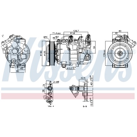 Compresseur De Clim Pour Renault Grand Scénic III Kadjar Megane CC Talisman