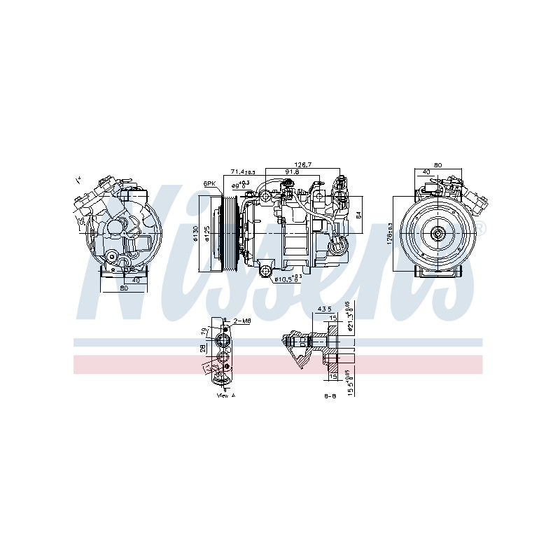 Compresseur De Clim Pour Renault Grand Scénic III Kadjar Megane CC Talisman