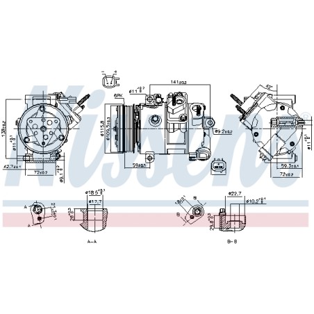 Compresseur De Clim Pour Ford Galaxy Mondeo V S-Max Tourneo Transit Ford USA