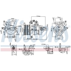 Compresseur De Clim Pour Ford Ecosport Fiesta VII KA Puma Tourneo 2112668