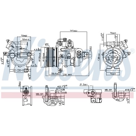 Compresseur De Clim Pour Ford Ecosport Fiesta VII KA Puma Tourneo 2112668