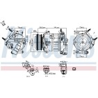 Compresseur De Clim Pour Ford Transit GK3119D629CD GK3119D629CE KK3119D629CA