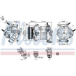 Compresseur De Clim Pour Ford Transit GK3119D629CD GK3119D629CE KK3119D629CA