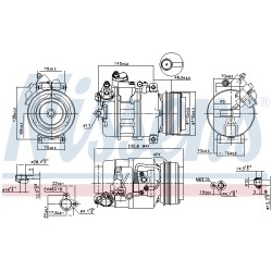 Compresseur De Clim Pour BMW Série 3 E46 X3 64526915388 64526916232 64526936883