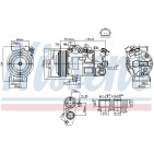 Compresseur De Clim Pour Renault Grand Scénic III Megane CC 926005211R