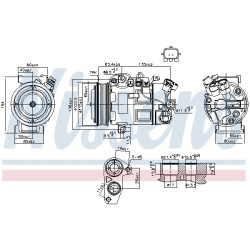 Compresseur De Clim Pour Renault Grand Scénic III Megane CC 926005211R