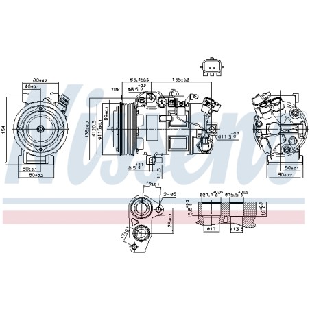 Compresseur De Clim Pour Renault Grand Scénic III Megane CC 926005211R