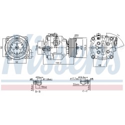 Compresseur De Clim Pour Opel Chevrolet Aveo Vauxhall 95522246 42623011 95522251