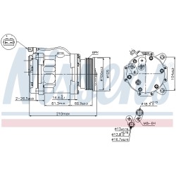 Compresseur De Clim Pour VW Lupo Polo Seat Arosa Ibiza II