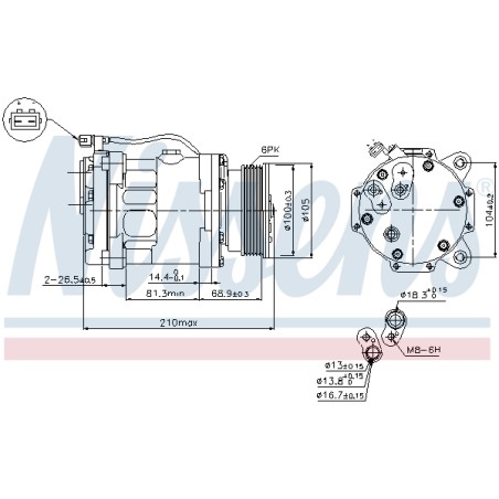 Compresseur De Clim Pour VW Lupo Polo Seat Arosa Ibiza II