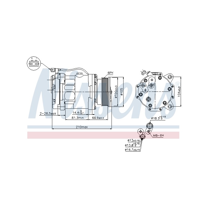 Compresseur De Clim Pour VW Lupo Polo Seat Arosa Ibiza II