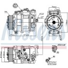 Compresseur De Clim Pour MERCEDES Classe C T-Model E G GL M R S X CLK CLS SL