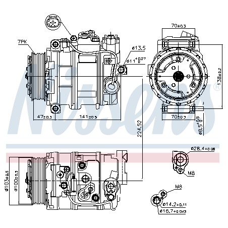 Compresseur De Clim Pour MERCEDES Classe C T-Model E G GL M R S X CLK CLS SL