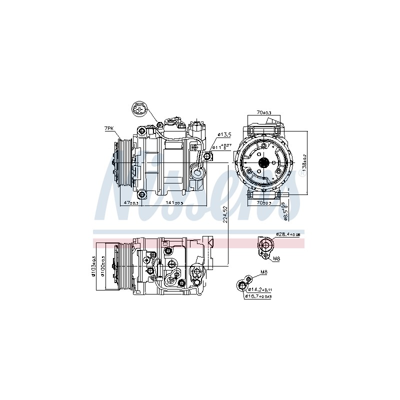 Compresseur De Clim Pour MERCEDES Classe C T-Model E G GL M R S X CLK CLS SL
