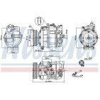 Compresseur De Clim Pour VW Audi Porsche 4E0260805AG 4E0260805G 7L6820803C